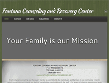 Tablet Screenshot of fontanacounselingandrecoverycenter.com